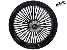 Load image into Gallery viewer, Fat Spoke Wheel, 16 x 3.5 Rear Wheel, Black and Chrome, Harley FLST Softail Heritage, Fat Boy, Deluxe 2008-2017, ABS
