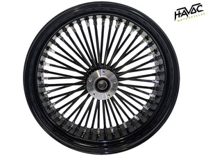 Fat Spoke Wheel, 18x5.5 Dual Disc Front, Black, for 2008-Present Touring Models with ABS