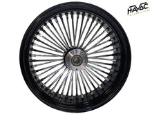 Load image into Gallery viewer, Fat Spoke Wheel, 18x5.5 Dual Disc Front, Black and Chrome, for 2000-2007 Touring Models
