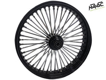 Load image into Gallery viewer, Fat Spoke Wheel, 21 x 3.5 Single Disc Front, Black and Chrome, FXST/C/S Softail Standard and Softail Custom 1994-99 and  FLST(S/C/F), Slim, Heritage, Fatboy 1994-1999
