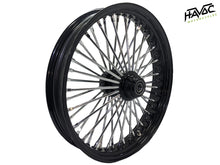 Load image into Gallery viewer, Fat Spoke Wheel, 21 x 3.5 Single Disc Front, Black and Chrome, FXST/C/S Softail Standard and Softail Custom 1994-99 and  FLST(S/C/F), Slim, Heritage, Fatboy 1994-1999
