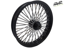 Load image into Gallery viewer, Fat Spoke Wheel, 21 x 3.5 Single Disc Front, Black and Chrome, FXST/C/S Softail Standard and Softail Custom 1994-99 and  FLST(S/C/F), Slim, Heritage, Fatboy 1994-1999
