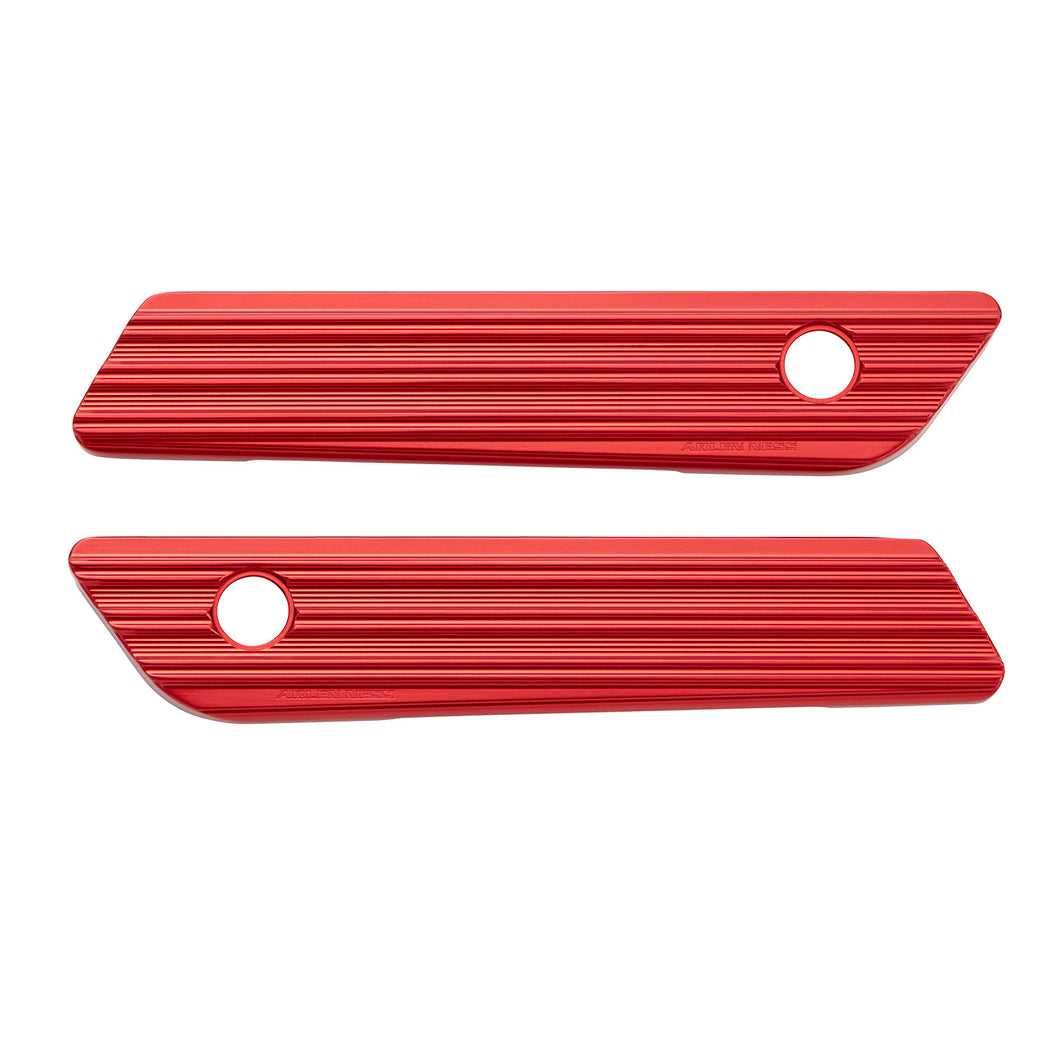 10-GAUGE® SADDLEBAG LATCH COVERS, RED 14-UP FLT