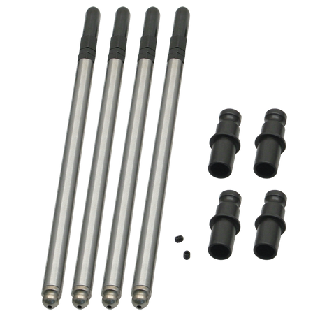 Adjustable Pushrod Kit For 1966-'84 HD® Big Twin With Solid Lifter Adapters, 5.405