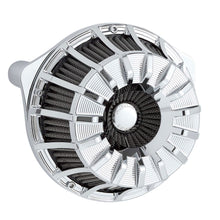 Load image into Gallery viewer, 15-SPOKE INVERTED SERIES AIR CLEANER, CHROME
