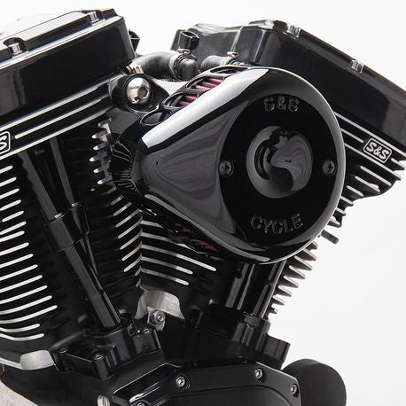 Stealth Air Cleaner Kit with Gloss Black Mini Teardrop Cover for 1991-2006 HD® XL Sportster® Models With Stock CV Carb