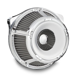 SLOT TRACK INVERTED SERIES AIR CLEANER, CHROME