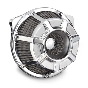 BEVELED® INVERTED SERIES AIR CLEANER, CHROME