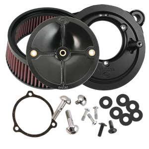 S&S® Stealth Air Cleaner Kit Without Cover for 2008 HD® Touring Models With S&S® 70mm Throttle Hog Throttle Body