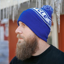 Load image into Gallery viewer, S&amp;S® Cycle Royal Blue Pom Pom Beanie Hat
