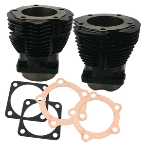 3-7/16" Bore Cylinder Set for 1936-'47 OHV Engines - Hi-Temp Black