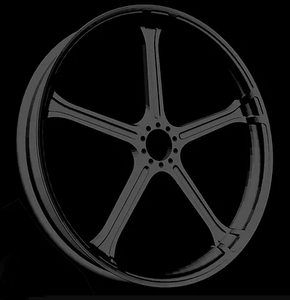 Replicator REP-07 (Tomahawk) Black Wheel - 2D / Front in Canada at Havoc Motorcycles