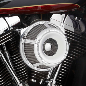 SLOT TRACK INVERTED SERIES AIR CLEANER, CHROME