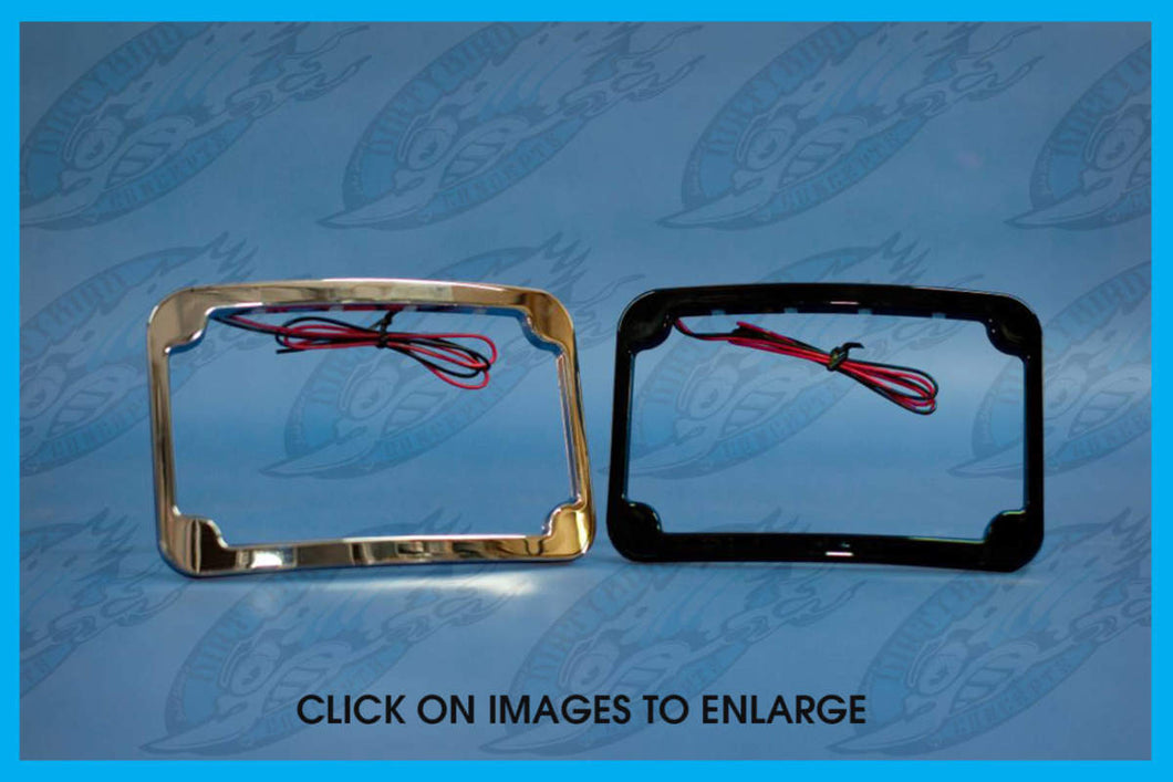 Harley Curved LED License Plate Frame