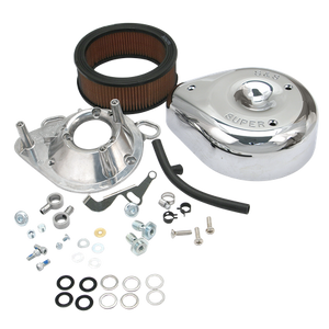 S&S® Teardrop Air Cleaner Kit For S&S® Super E & G Carburetors For 1993-'99 HD® Big Twins and 1991-'03 Sportster® Models.