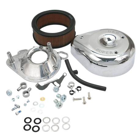 S&S® Teardrop Air Cleaner Kit For S&S® Super E & G Carburetors For 1993-'99 HD® Big Twins and 1991-'03 Sportster® Models.