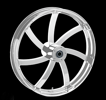 Replicator REP-05 (Agitator) Chrome Wheel - 2D / Front in Canada at Havoc Motorcycles