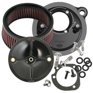 Stealth Air Cleaner Kit Without Cover for 1991-2006 HD® XL Sportster® Models With Stock CV Carb