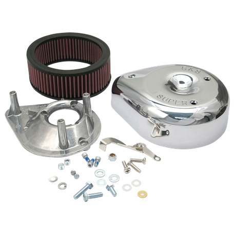 S&S® Teardrop Air Cleaner Kit For S&S® Super E & G Carburetors For 1955-'84 HD® Big Twins and 1957-'85 Sportster® Models.