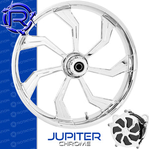 Rotation Jupiter Chrome Touring Wheel / Front