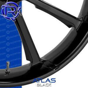 Rotation Atlas Gloss Black Touring Wheel / Rear