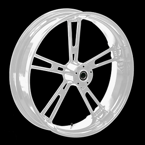 Replicator REP-01 (Enforcer) Chrome Wheel - 2D / Front in Canada at Havoc Motorcycles